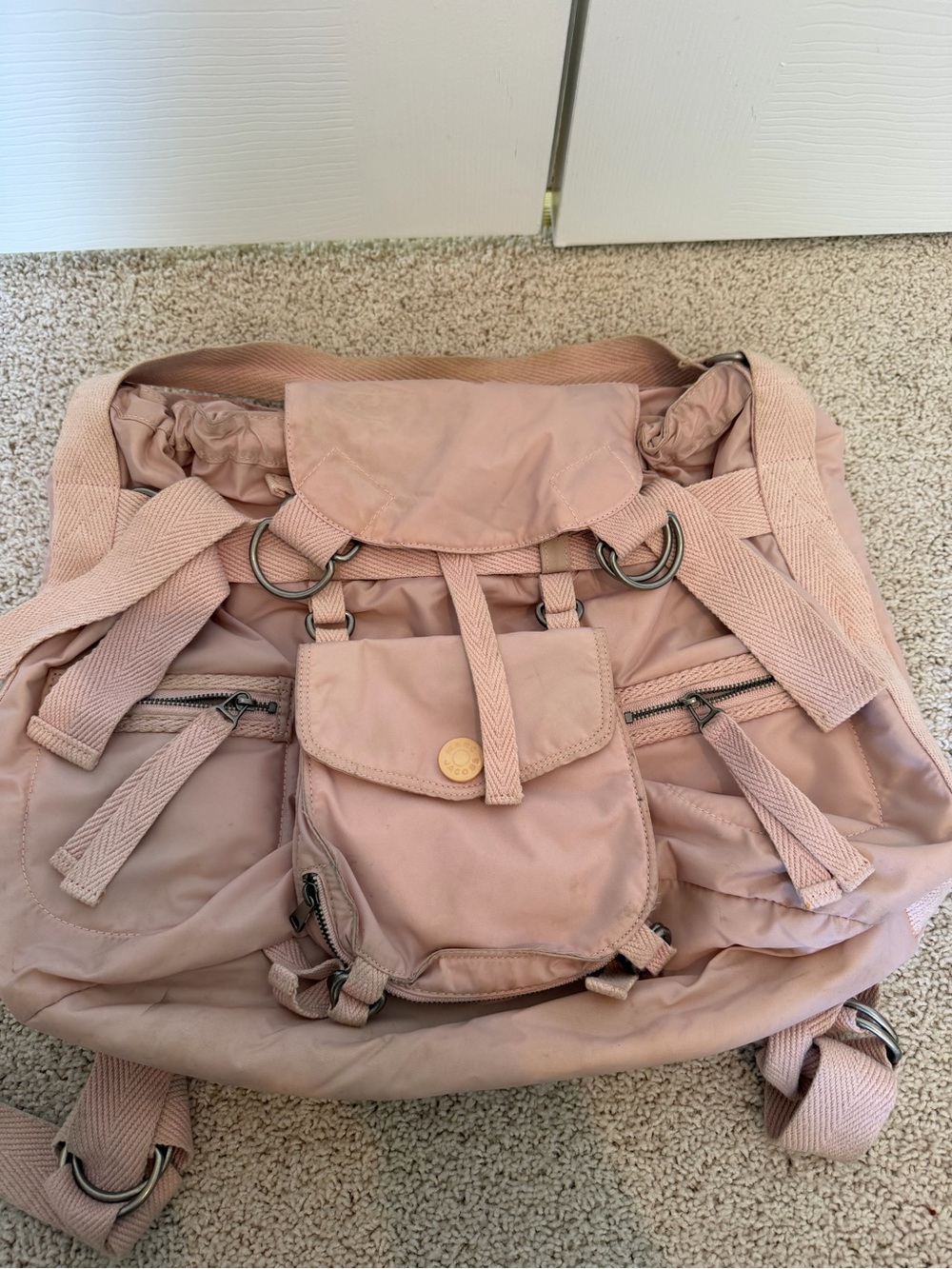 Marc Jacobs Blush Pink Nylon Utility Backpack